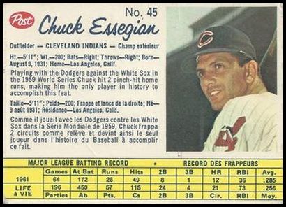 45 Chuck Essegian